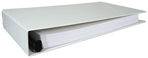 11x17 2" Ez Comfort Angle-D Locking Ring White Vinyl View Binder (522980)