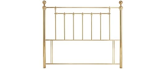 Benjamin Metal Headboard Brass 4FT6 Double (135cm)