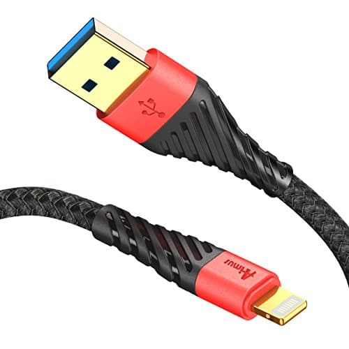 ALYEE USB Type C Cable, 0.4FT Nylon Braided Fast Charging USB A to C Charger Cord for Samsung Galaxy Note 8,S8,S8 Plus, LG G6 G5 V30 V20, Google Pixel, Nintendo Switch, Macbook-Black