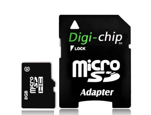 Digi-ChipHIGH SPEED 8GB CLASS 10 MICRO-SD MEMORY CARD FOR SAMSUNG A687 STRIVE, ANCORA , C3350, C3520, B7610 OMNIAPRO, E2600 , GT-E2600, CONQUER 4G, TRENDER, i900 OMNIA, I907 EPIX, JET C4, JET ULTRA CLASS 10, M7600 BEAT DJ, M8800 PIXON, M8910 PIXON 12, WAVE 2, 525, Y LAFLEUR EDITION, S5550 +SD AD +USB AD, S8000 JET , JET 2, S8300 TOCCO C4 ICON, S8500 WAVE, SGH-T989, ST500 ST1000, STAR 3 DUOS S5222 , STAR 3DS, T749 HIGHLIGHT, XCOVER 271 , B2710 MOBILE PHONE