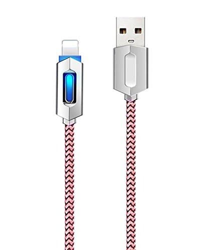 [New Release] MASUMARK 3ft Nylon Braided USB Cable with Lightning Connector [Apple MFi Certified] for iPhone 6 / 6 Plus, iPad Air 2 and More (Pink)(1 Pack)