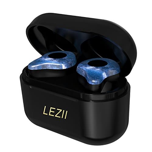 LEZII Wireless Bluetooth Earbuds with Charging Box, TWS Personalized Design Truly In-ear Bluetooth Earphones with Microphone Cordless Bluetooth Earbuds Noise Cancelling Sweatproof (Not yet Dawn)