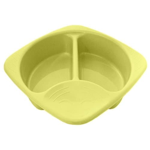 Junior JoySimple Top & Tail Bowl, Everyday Basic for Baby Baths, 2 Seperate Areas for Top and Tail Sponges, Ergonomic Design, Lightweight and Portable, 0m+, 31 x 31cm, Yellow