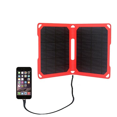 Foldable Solar Charger 14W 5V 2.8A Portable Waterproof 2-Port USB Mobile Charger for iphone, ipad, Samsung Android Smartphones, Mobile Charger