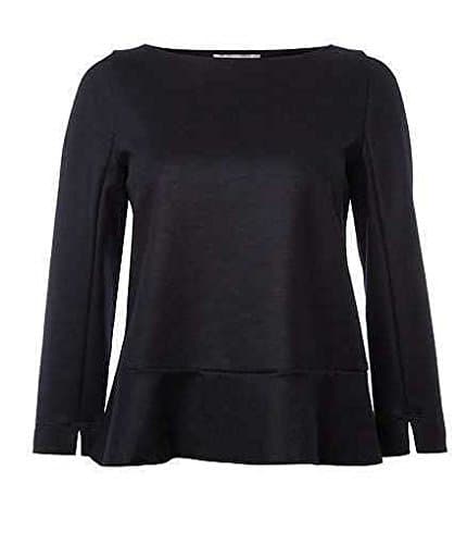 Marella Domez Frill Back Top Wool Blend Size 16 UK RRP £ 150.00