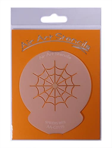 Halloween Spider Web Cupcake Stencil Reusable & Flexible for Cakes & Crafts