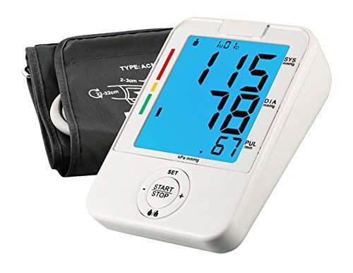 Microcomputer Fully Automatic Upper Arm Blood Pressure Monitor CE ROHS Certified Home Intelligent LCD Screen Sphygmomanometer WHO Blood Pressure Classification Electronic Blood Pressure Meter Home Portable Elderly Parents Health Gifts With English Description Memories For 2 Users Cuff (size: 22 ~ 42)