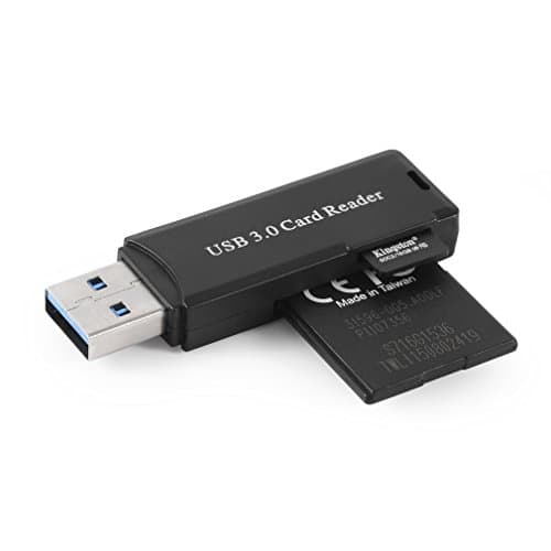 SIM Card Reader, LESHP USB 3.0 Reader Card Reader with 5Gbps 2 Slots Support SDXC/ SDHC/ SD/ MMC/ RS-MMC/ Micro SDXC/ Micro SD/ Micro SDHC Card/ UHS-I Cards