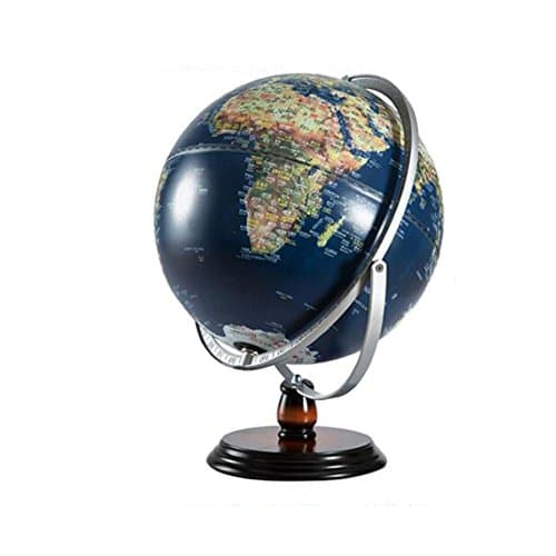 Illuminated World Globe, 2 in 1 Globe Earth Built in LED for Illuminated Night View, 360-degree rotation / desk ornaments - 32CM