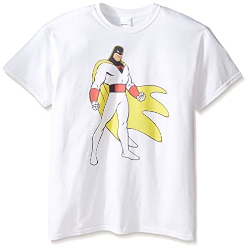 Space Ghost Men's T-Shirt, White, Large