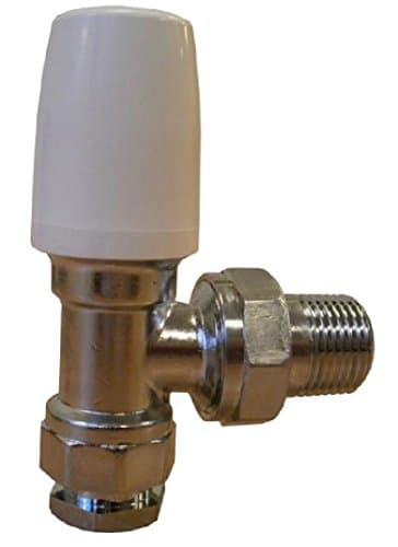 Pegler 3/4 Inch Belmont Angle Lockshield Radiator Valve - PACK OF 2
