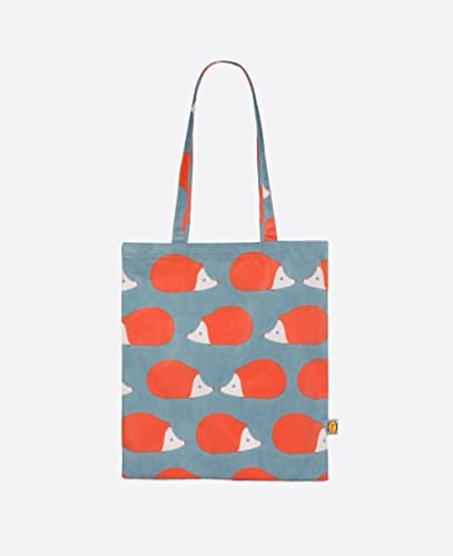 Anorak Kissing Hedgehogs Shopper (Stone Blue)