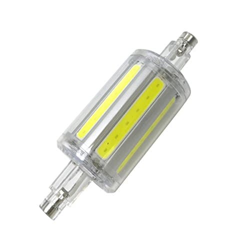 Aoxdi 1X Dimmable COB R7s LED Bulb, Cool White, J78 R7s Bulb 78mm 6W LED Flood Light Bulb 360° Beam Angle, AC85-265V