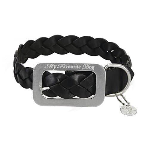 Designed by Lotte Leather Collar, 52 x 3.5 cm, Black