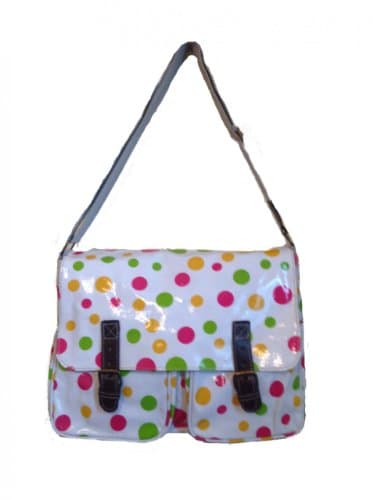 Ladies Multi Colour Polka Dot Mesanger Bag