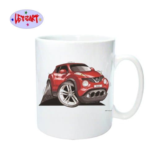 WHITE CERAMIC TEA COFFEE MUG KOOLART IMAGE Nissan Juke