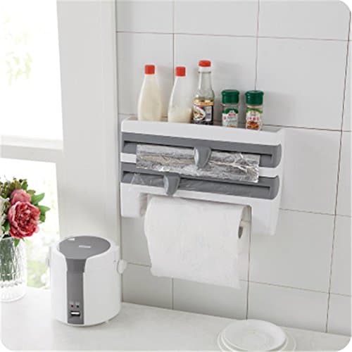 yue-porte Multi Wall Paper Roll Shelf Stand Shelf Kitchen Accessories coffee