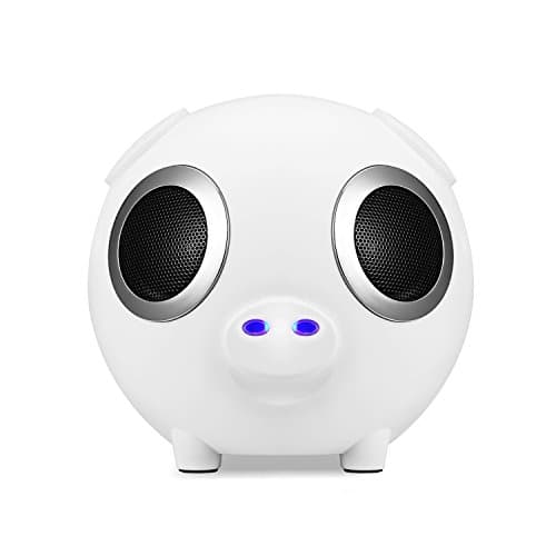 Bluetooth Speaker Bass With High-Definition,DUDU mini Stereo Wireless Speaker Built-in Microphone Work With iPhone,iPod,iPad,Samsung,Echo For Handsfree Bluetooth Speaker For Handsfree(WHITE)