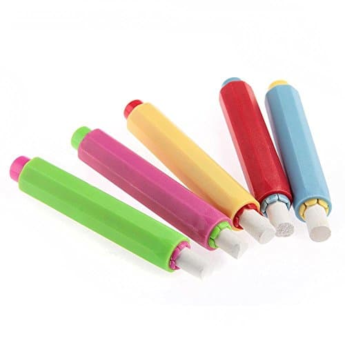 Peaux 5pcs Chalk Holder Plastic Case Holder for School