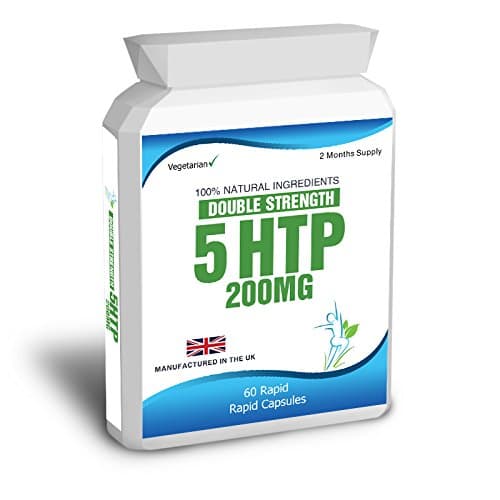 5 HTP 200mg Double Strength 60 Rapid Release Capsules 2 Months Supply