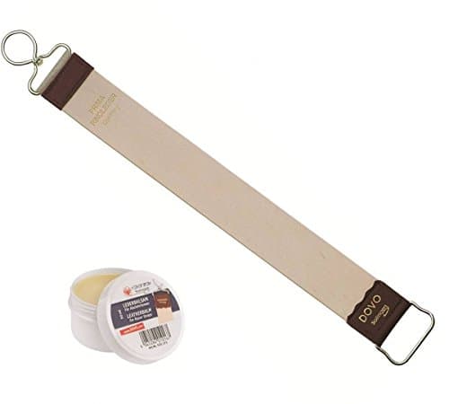 49 cm Hanging Strap for Straight Razor Includes 50ml Leather Balsam