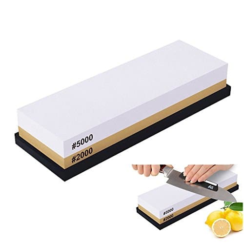 2000/5000 Grit Dual-sided Knife Sharpening Stone with Whetstone Holder Master Class Combination Corundum Whetstones