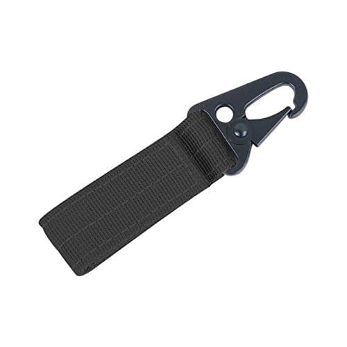 Key Hook Webbing Attachement Strap Belt Clip Key Holder Webbing For Outdoor Hanging Lock(Black)