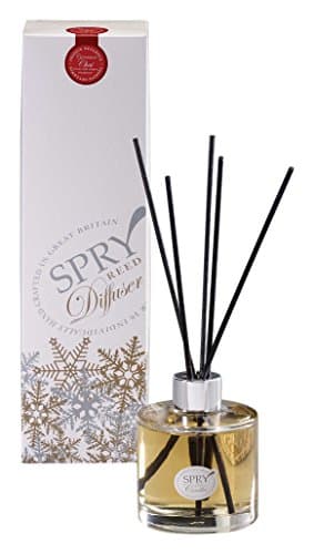 spry Candles Classic Cinnamon Chai Scented Oil Reed Diffuser, Clear, 200 ml