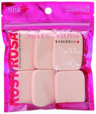 Rosy Rosa Make Up Moist Sponge - Slim - 6pc