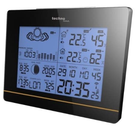 Technoline WS6750 Complete Desktop Weather Station comes with Outdoor Sensor