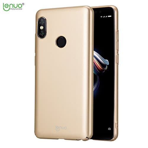 Xiaomi Redmi Note5 Pro Case - Simple Fashion Light and Thin Shock-Absorb PC Back Shell Protective Case Cover for Xiaomi Redmi Note5 Pro (Gold)