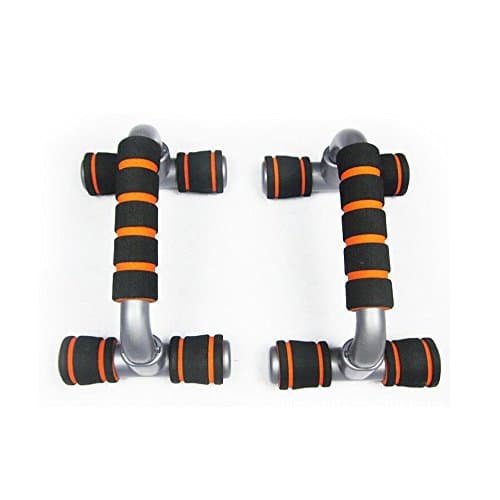 Push Up Bars Press-up Stands I-Type Handles with Antislip Foam Handles Fitness Enquipment Gym Home Muscle Training Tools (Orange)