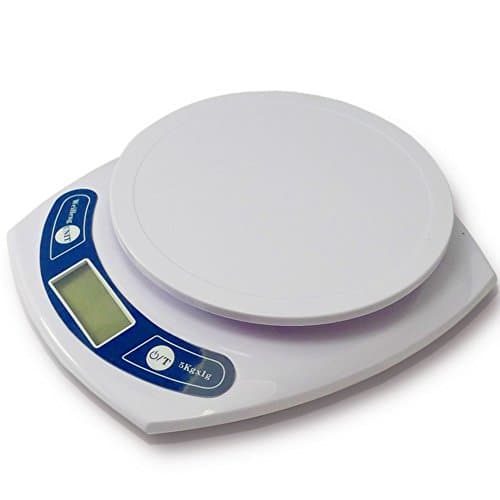 PROINTxp® Professional Digital Baking Scale for Food Weighing Precisely in Bright White Easy to Clean (5Kg in 1Gm)