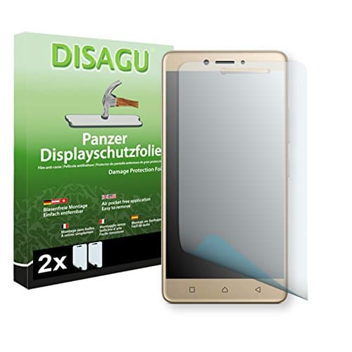 2 x DISAGU Armor screen protector for Lenovo K6 Note screen fracture protection film (intentionally smaller than the display due to its curved surface)