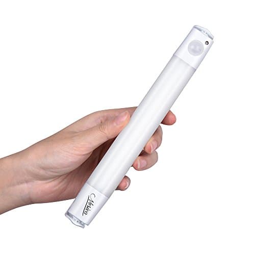 Motion Sensor Cabinet Night Light Under Cupboard Lights,Portable Battery Strip Light for Stairs,Upgrade Wireless PIR Activation Stick， Removable Strip Stick-On Wardrobe, Closet, Stairs, etc
