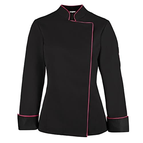 GREIFF  Women's Long Sleeve Chef Jacket -  Black - 52R