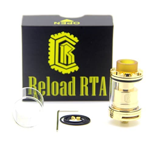 SeeWonder Reload RTA Dripper Atomizer Tank Clone Rebuildable Dripping Atomizer 24mm for Sub Ohm Box Mods - Gold
