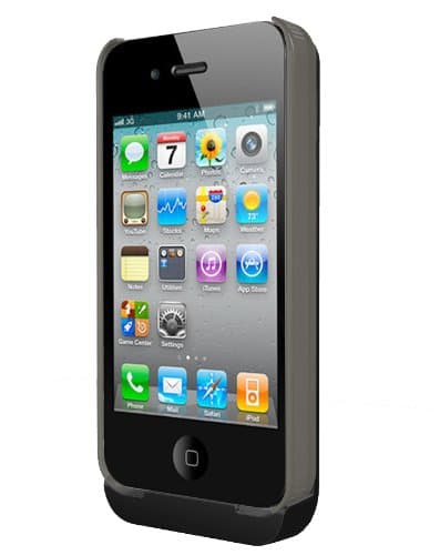 NUU ClickMate PowerPlus Case with Battery Pack for iPhone 4S - Black