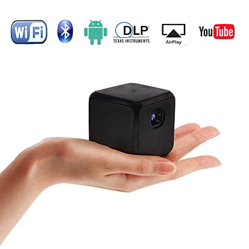 Mini WiFi Pico Projector, iFun4U Pocket Digital Portable Projector HD 1080P 60 Lumens Android 5.1.1 w/Keystone Correction &amp; Speaker for Home Theater/Video Games/Business/Education/Outdoor/Travel