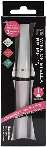 ZIG Memory System Wink of Stella Glitter Brush Set of 3 - White Christmas
