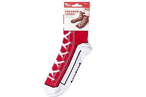 Funny Cotton Silly Socks (Red Sneaker (size 5-11))