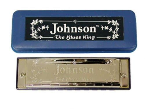 Johnson BK-520-E-FLAT Blues King Harmonica, E Flat