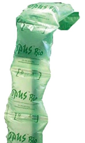 60 Small Biodegradable Opus Bio Plastic Air Filled Pillows Cushions - Size 100 x 200mm - Pre-Inflated Polythene Void Loose Fill Filling Filler Packing Protective Packaging