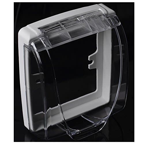 Union Tesco Switch Waterproof Box,Socket Waterproof Cover,Transparent Color,Pack of 2