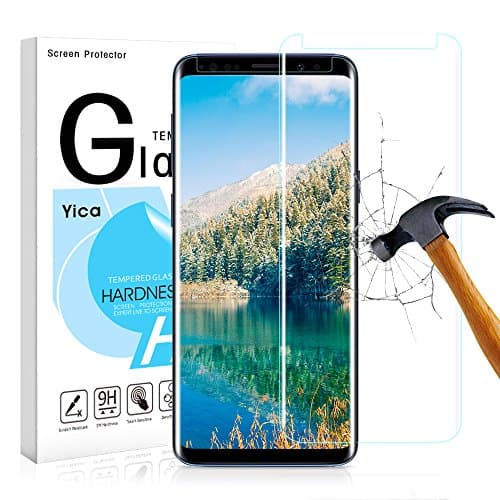 Yica Galaxy S9 Screen Protector, Galaxy S9 Anti-Scratch Tempered Glass Screen Protective Film Cover [9H Hardness] [Bubble Free] for Galaxy S9