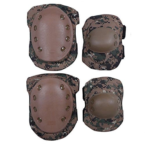 G-i-Mall Advanced Tactical Protective Pad Set with Knee Pads and Elbow Pads 2 packs/ Jungle Digital