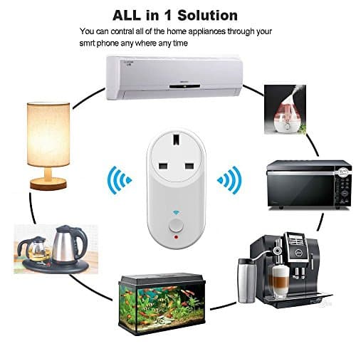 Wifi Smart Plug, Kuke Mini Socket Outlet Smart Switch Wi-fi Enabled App and Voice Devices Control Anywhere and Anytime No Hub Required Remote Control Ligh Switch Compatible for Google Home