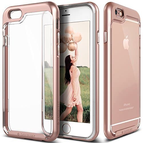 Caseology Skyfall Series iPhone 6 Cover Case with Clear Slim Protective for Apple iPhone 6 (2014) / iPhone 6S (2015) - Rose Gold