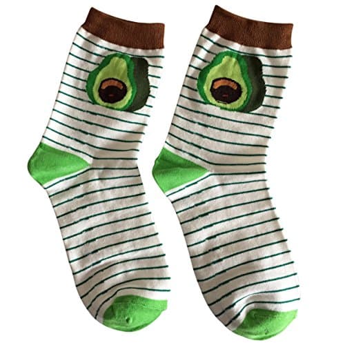 Avocado Green Stripes Socks - UK size 3-5