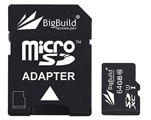 eMemoryCards 64GB Ultra Fast 80MB/s Class 10 MicroSD Memory Card for Samsung Galaxy Tab A SM-T280 Tablet, SD Adapter is included